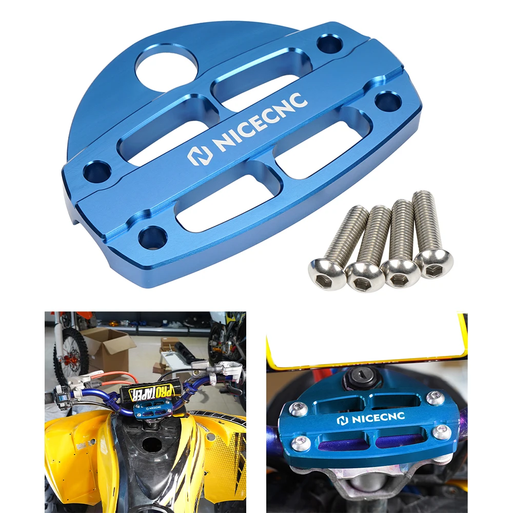 Nicecnc Atv Manubrio Manubrio Staffa Morsetto Con Protezione Chiave Per Yamaha Raptor 700 700R Yfm700 1006-2009 2011-2022 Se 2010