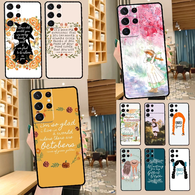 Custodia Anne Of Green Gables Per Samsung Galaxy S21 S22 S23 Ultra S8 S9 S10 Note 10 Plus Note 20 Ultra S20 Fe Coque