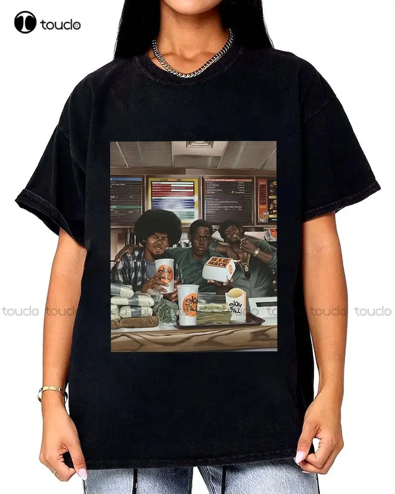 T-Shirt Snowfall, Snowfall Franklin Saint Characters T-Shirt Serie Tv, Snowfall Actor Lorena Miguel Uncle Jerome Merch Tee