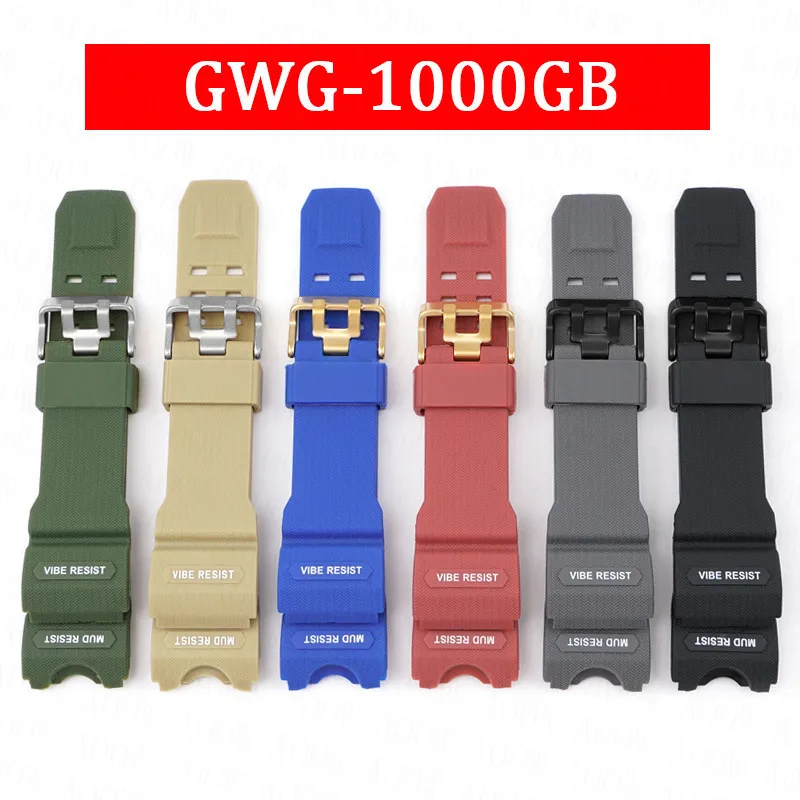 Cinturino In Resina Tpu Per Casio Mudmaster Gwg-1000 Interfaccia Speciale Accessori Per Cinturini Di Ricambio In Stile Militare Impermeabile