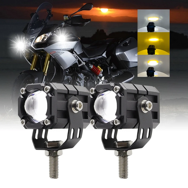 Hearxin Universal Moto Rcycle Led Light Headlight 30W Fendinebbia Led Luce Di Guida Ausiliaria Accessori Luces Faros Led Para Moto