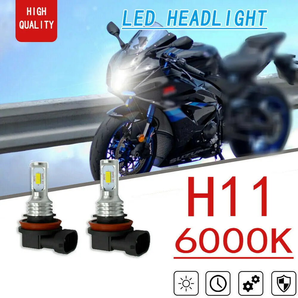 Kit Lampadine 2X70W 2Smd Led Per Suzuki Gsxr600 Gsxr750 Gsxr1000 Sostituire Alogeno Faros Led Moto Led Moto