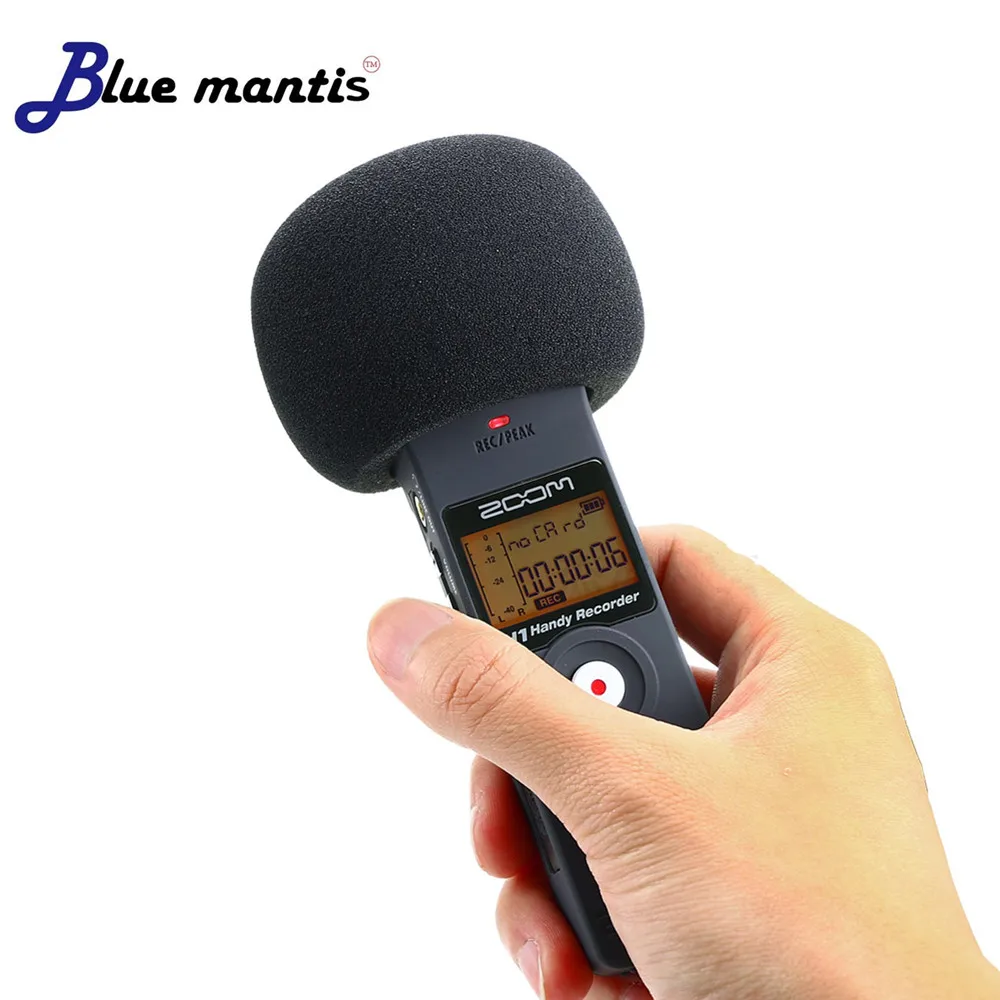 Blu Mantis Spugna Di Alta Qualità Parabrezza Antivento Copertura Mic Schiuma Per Zoom H1 H1N Schiuma Copertura Per Zoom H1 H1N