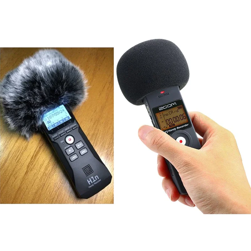 Microfono Peloso Parabrezza Per Zoom H1 H1N Pratico Parabrezza Parabrezza Per Zoom H1 H1N Accessori Copertura Cancellazione Del Rumore