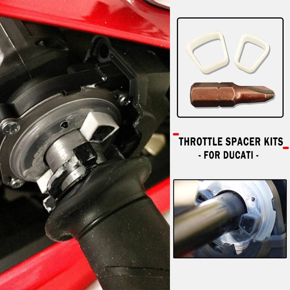 Per Ducati Throttle Spacer Desertx Panigale Monster Xdiavel Multistrada Supersport Scrambler Hypermotard Kit Distanziale Acceleratore
