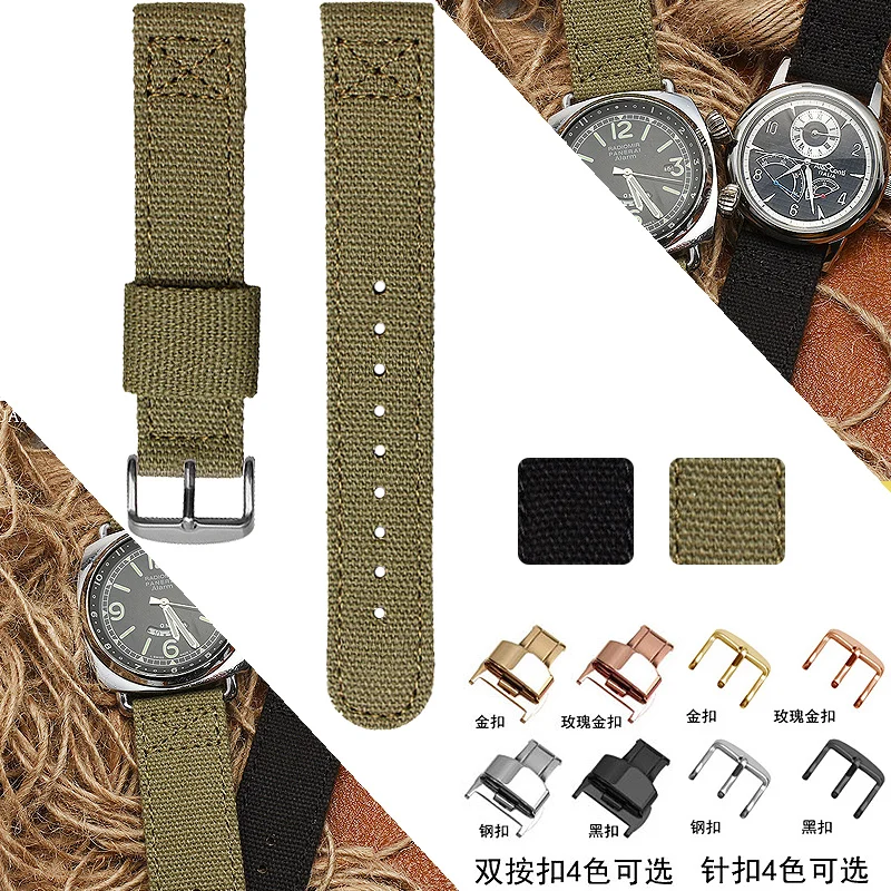 Per Hamilton Khaki Field Seiko No. 5 Cinturino In Tela Addensata Cinturino In Nylon Da Donna Da Uomo 18 20Mm