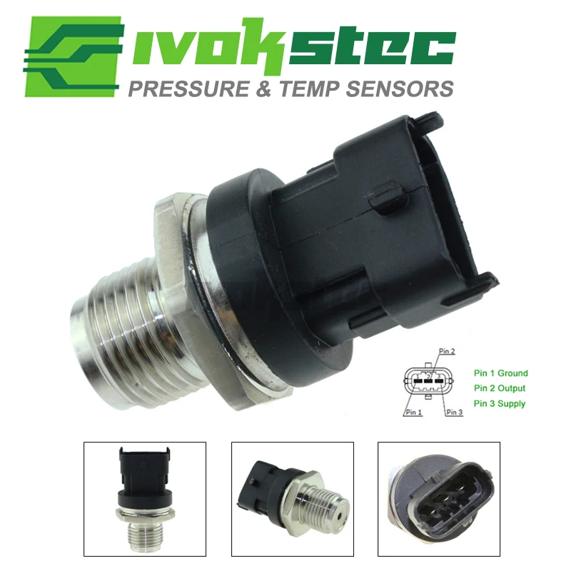 Sensore Di Pressione Rail Per Fiat Ducato Idea Linea Panda Practico Sedici Stilo Strada 1.3 1.6 1.9 2.0 2.4 D Jtd 0281006158