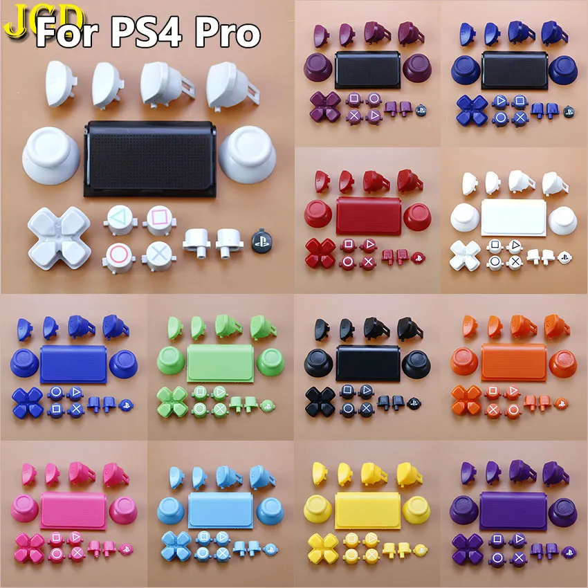 Jcd Per Ps4 Pro Slim Jds-040 Jdm-040 Controller Set Completo Pulsanti Joystick Cap Touch D-Pad R1 L2 L2 Tasto Di Direzione Pulsante Abxy