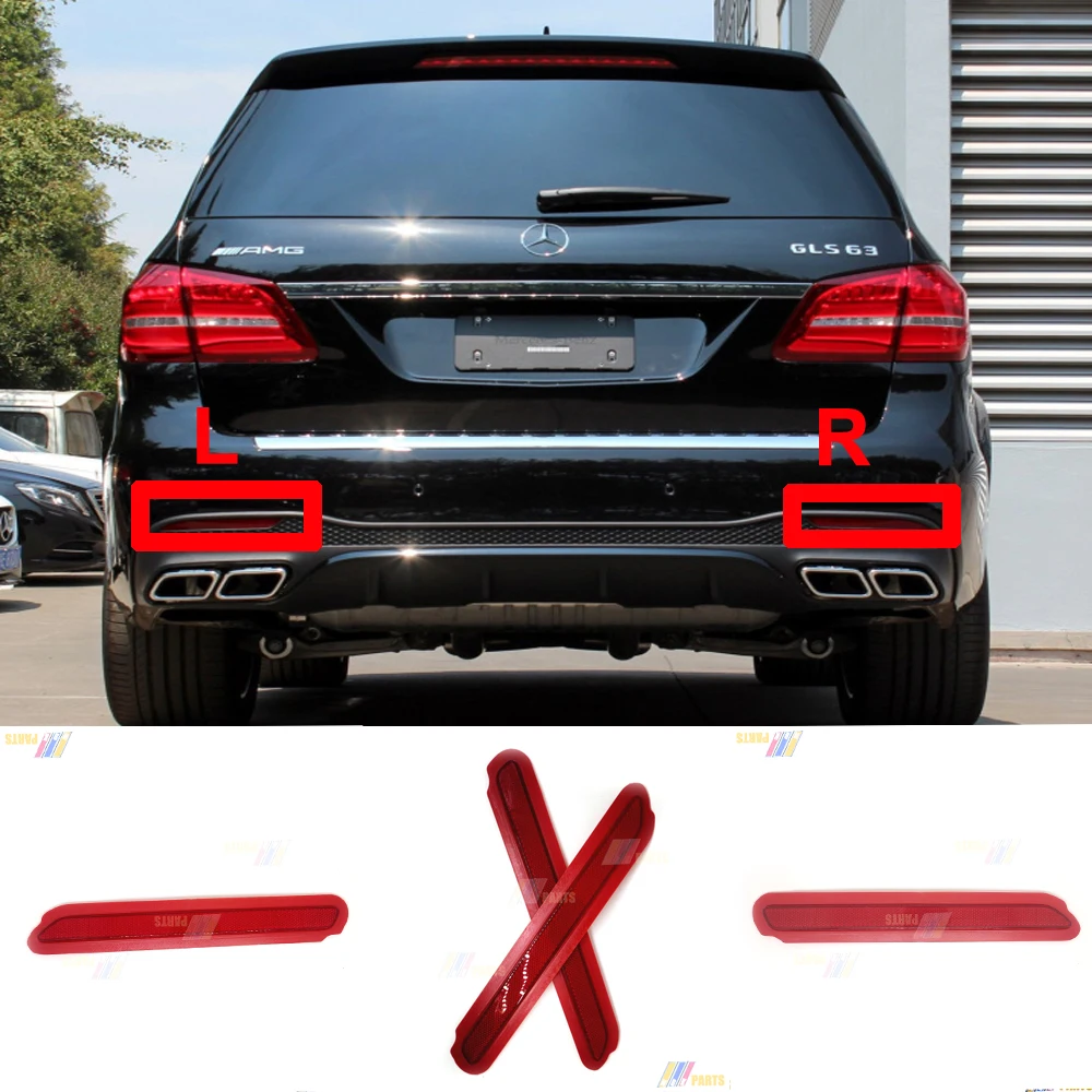 Fit 16-17 Mercedes-Benz Gls X166 Muslima1668205800 550 63 Amg Riflettore Posteriore Us Ca