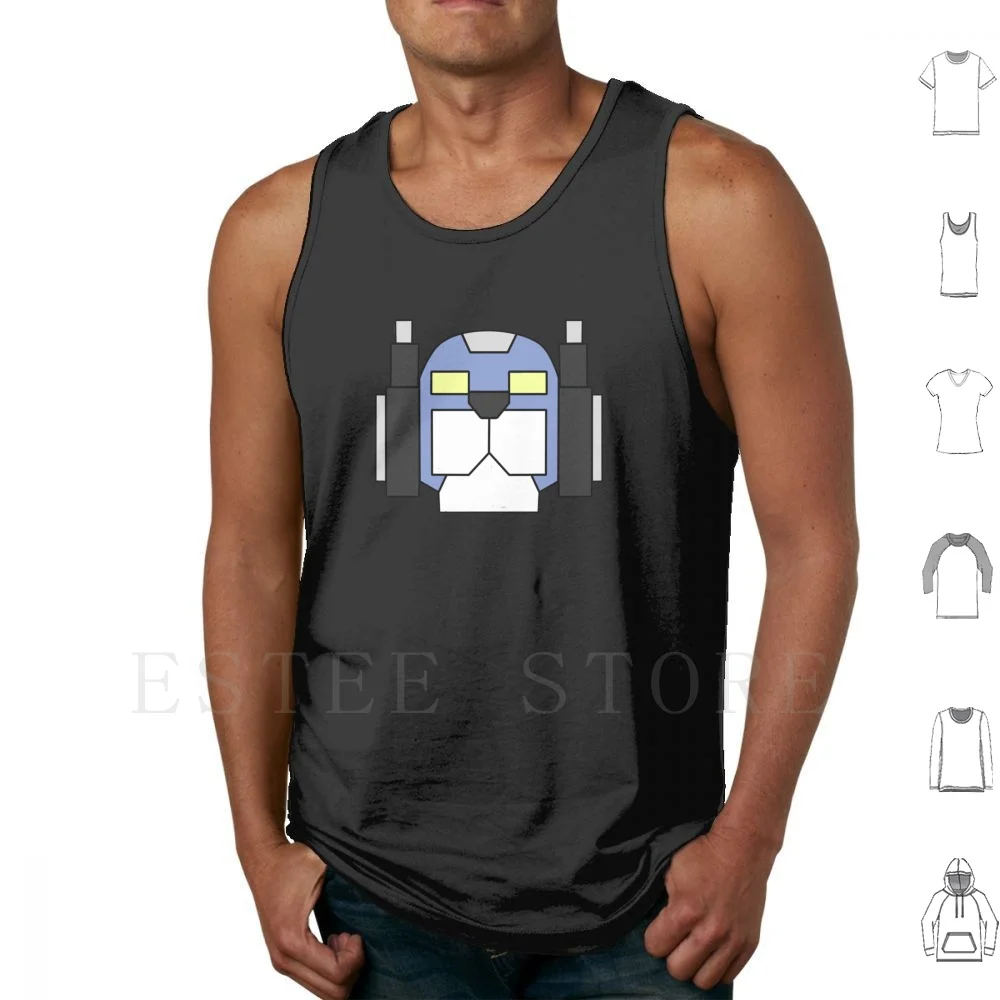 Voltron-Blue Lion Canotte Gilet Senza Maniche Voltron Legendary Blue Lion Lance
