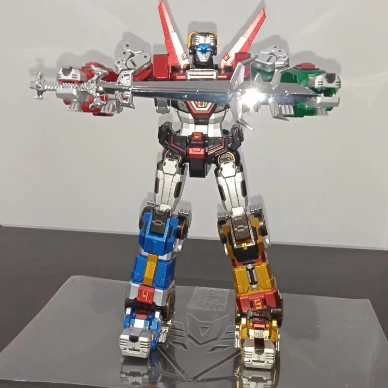 In Magazzino Lucky Cat Transformation Micro Cosmos Mc01 Mc-01S Mc01S Elvis Voltron Metal Painting Beast King Combiner Action Figure