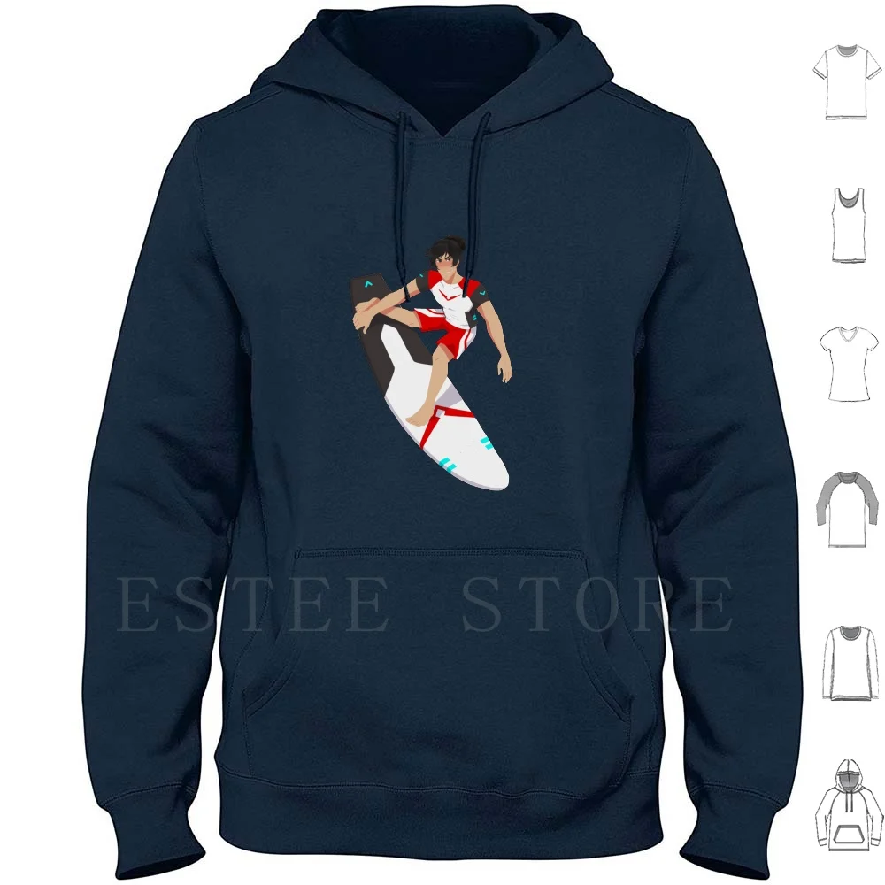Voltron-Surfer Fox Felpe Con Cappuccio Manica Lunga Voltron Vld Voltron Red Paladin Red Lion Tecnica
