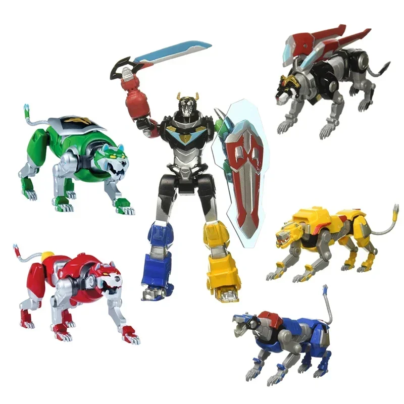 Action Figure Voltron Super Ares King Kong Lion Deformation Robot Model Joint Mobile Boy Toy Gift