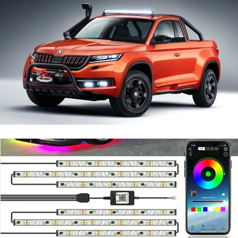 App Rgb Voice Control Chassis Lights Per Skoda Mountiaq Yeti Citigo Enyaq Iv Vision Slavia Concept Karoq Kodiaq Roomster