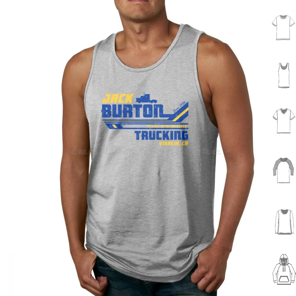 Jack Burton Trucking Canotte Gilet Senza Maniche Jack Burton Jack Burton Trucking Trucking Grande Problema In Piccoli Film Anni '80 Anni '80