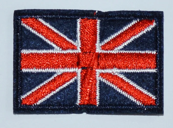 1X Union Jack British Flag Regno Unito Gran Bretagna Little Applique Iron On Patch (Etb 4*2.8 Cm)