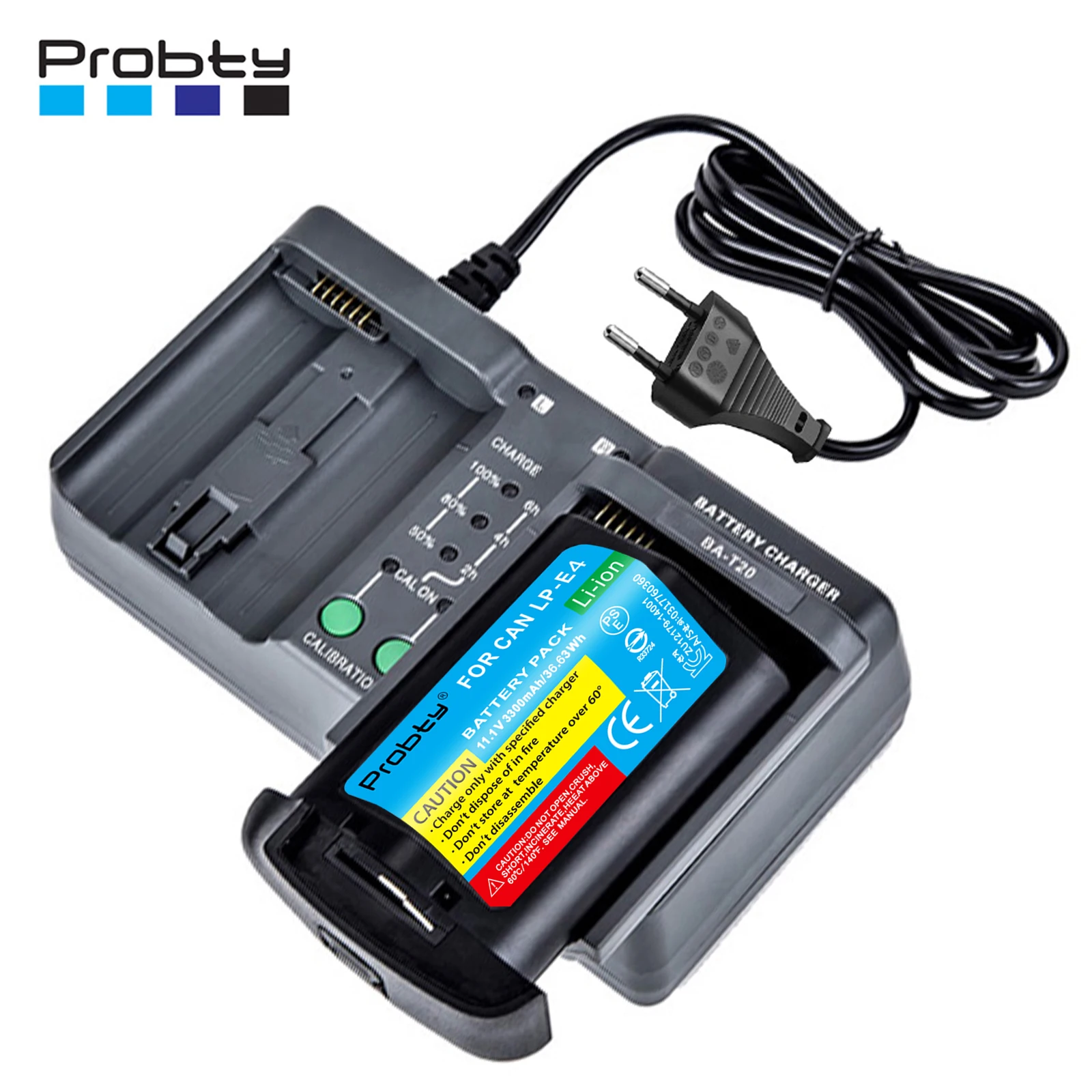 Lp-E4N Lp-E4 Batteria/Caricabatterie Rapido Per Fotocamere Canon Eos-1D C, Eos 1D Mark Iii, Eos 1Ds Mark Iii, Eos 1D Mark Iv