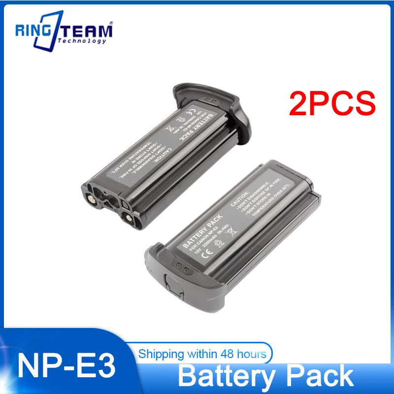 2 Pz 2200Mah Np-E3 Batteria Npe3 Per Canon Eos-1D Eos-1Ds Eos-1D Mark Ii Eos-1Ds Mark Ii Eos-1D Mark Ii N.