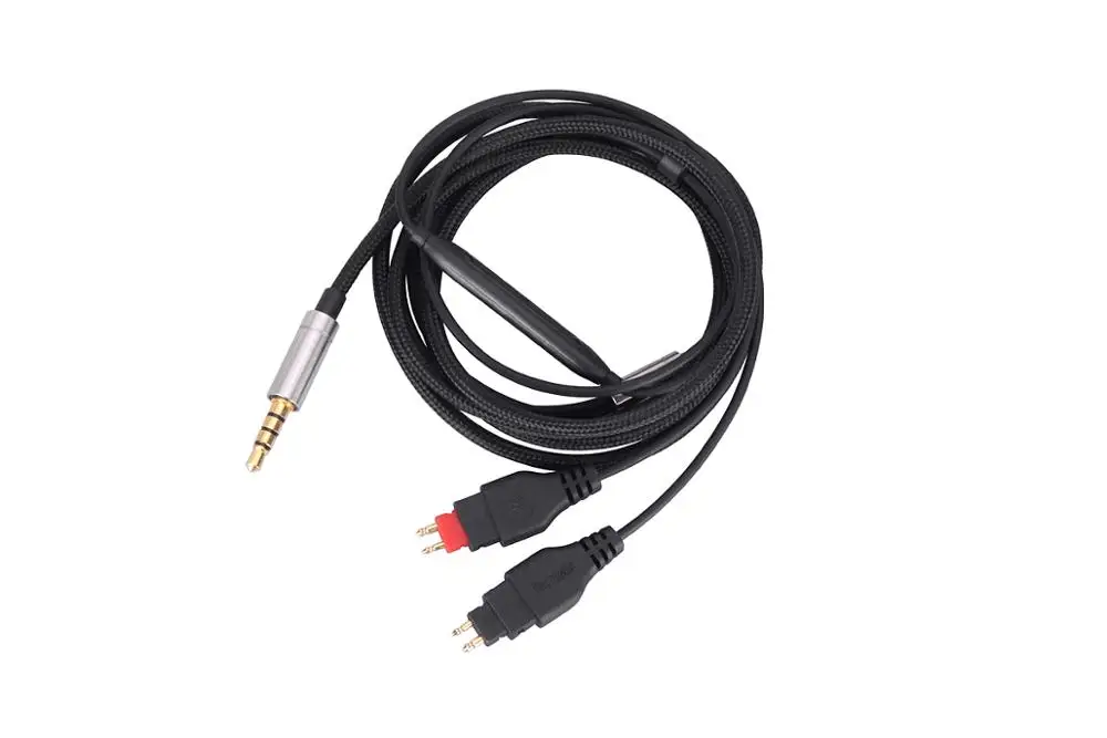 Nuovo Cavo Audio In Nylon Occ Con Microfono Per Sennheiser Hd25 Hd 25 Plus Hd25 Ii Hd25-1 Ii Hd 25-C Ii Hd25 Light Hd25Sp Spii Cuffie