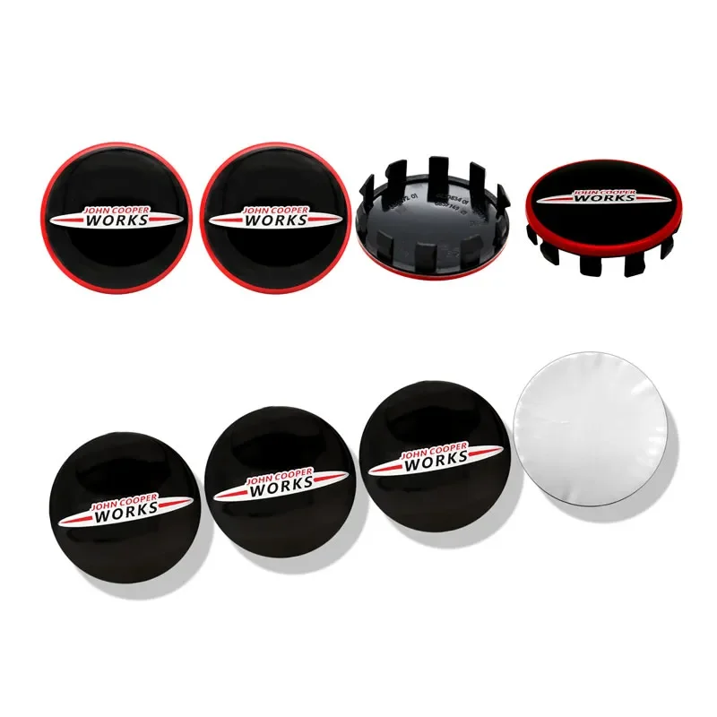4 Pz 56Mm Jcw John Cooper Works Logo Car Wheel Center Hub Cap Rim Cover Decor Per Mini Cooper Countryman R56 R50 R53 F56 F55 R60
