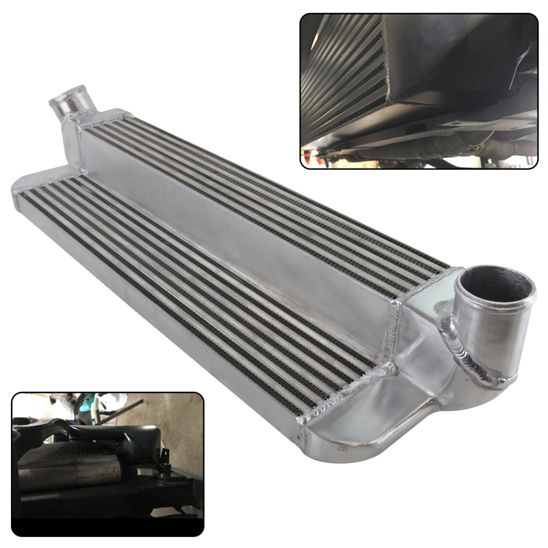 Upgrade Front Mont Intercooler Per Mini Cooper S R56 Hatch 06-12 John Cooper Works R57 Convertible 08-12 Nero/Argento