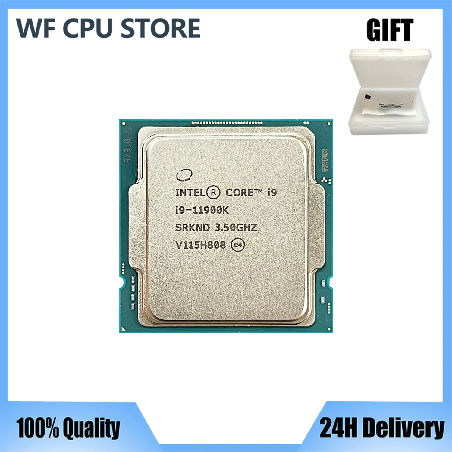Processore Cpu Intel New Core I9-11900K I9 11900K 3.5 Ghz 8-Core 16-Thread 125W Lga1200 Ma Senza Ventola