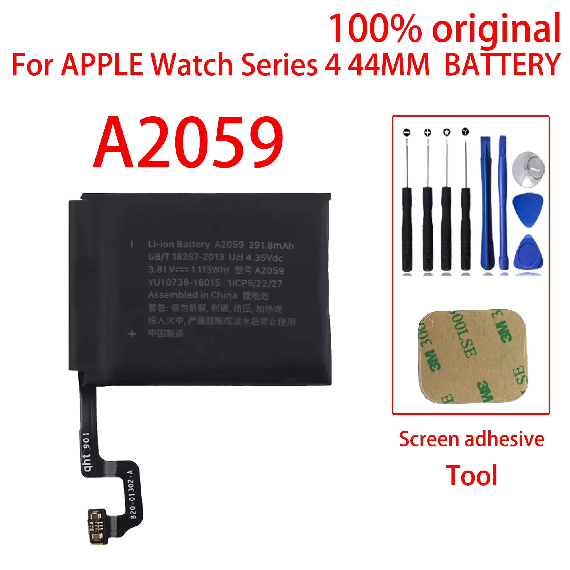 100% Batteria Da 44Mm Per Apple Watch Series 4 Gps Per Batterie Serie 4 A2059, (4St Generation) Bateria