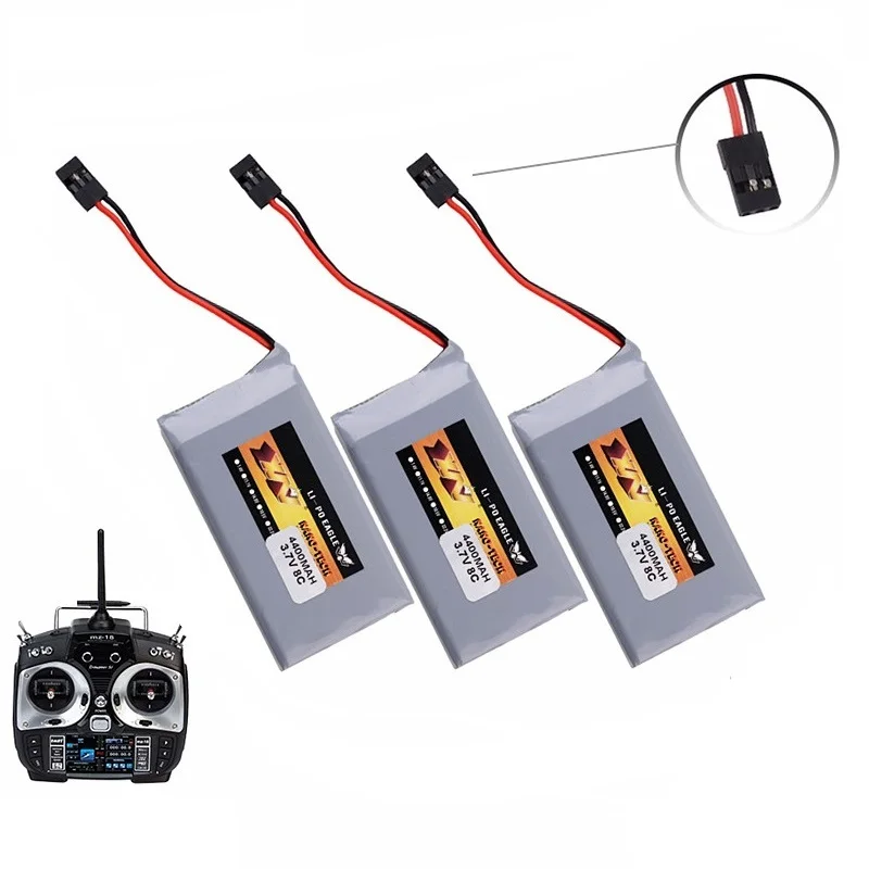 1-3 Pz 3.7V 4400Mah 8C Batteria Per Graupner Mz-18 Mz-24 Telecomando Mz18/Mz24 Modello Aereo Rc Batterie Accumulatore