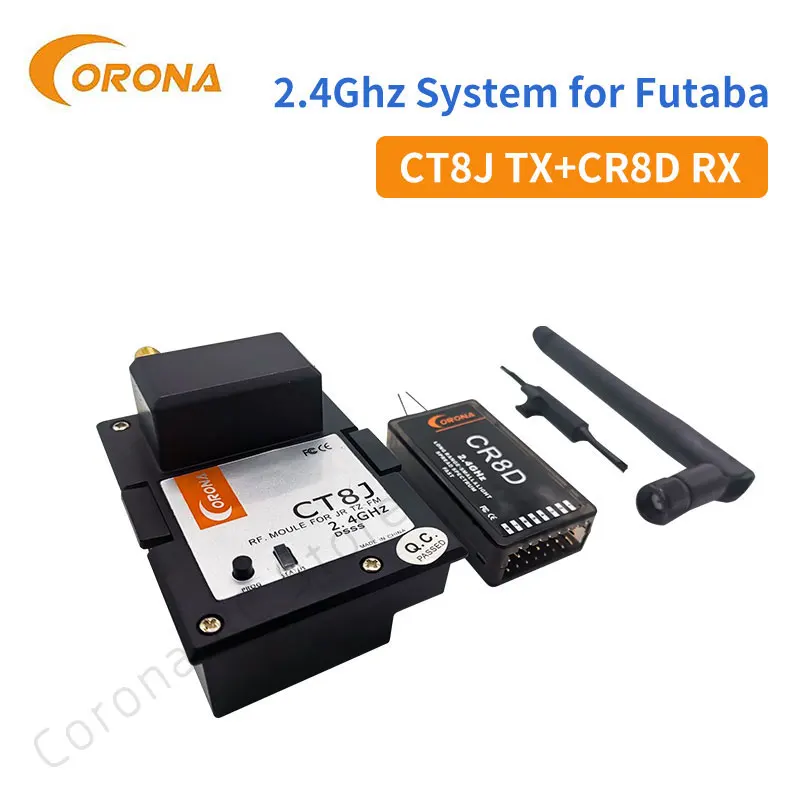 2.4Ghz Cr8D E Ct8J V2 Dsss Per Aggiornamento Jr Graupner 40 / 72 Mhz Trasmettitore Rc Controllo Guida Elicotteri Aereo Di Volo