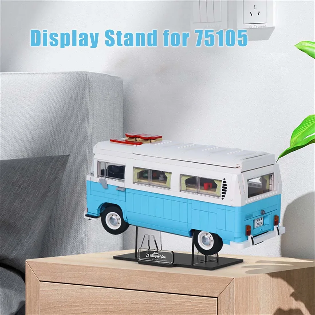 Espositore Acrilico Per Lego 10279 Tecnico T2 Camper Modello Di Auto Building Blocks Auto Autobus Mattoni Fai Da Te