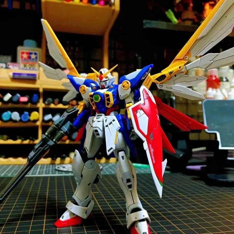 Bandai 20Cm Animazione Hg Gundam 1/144Ew Ala Volante Zero Free Assault Reborn Warrior Assemblato Gundam Model Hand Do Toy Gift