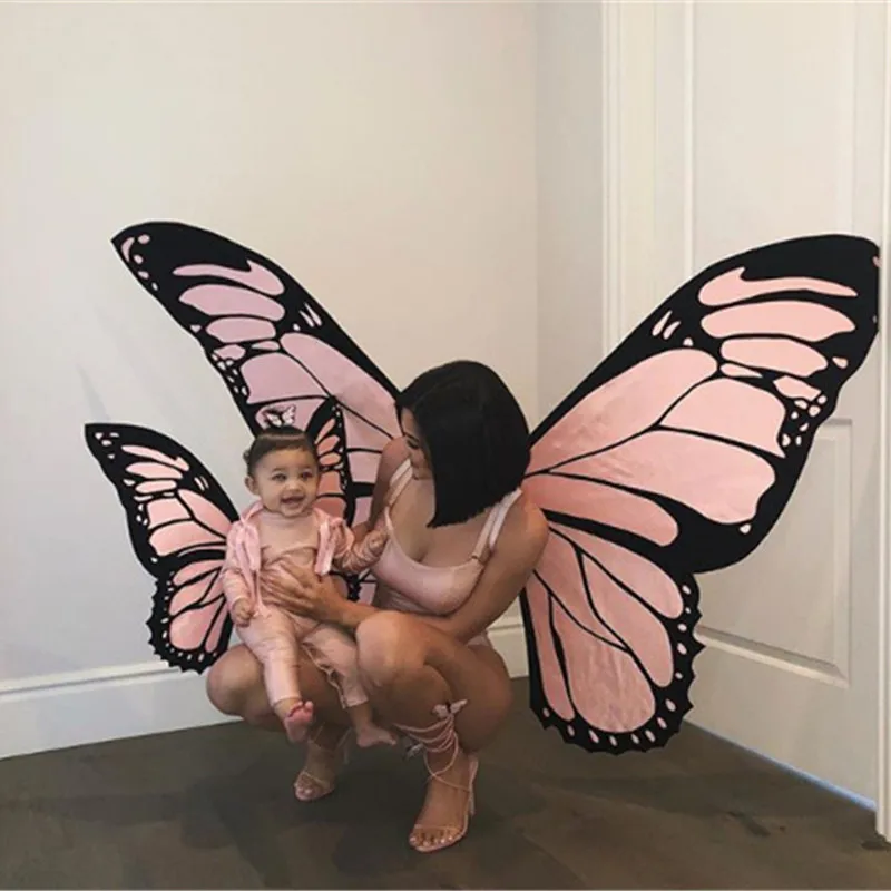 Costume Con Ali Di Farfalla Genitore-Figlio Mamma Neonate Farfalla Dress-Up Halloween Mommy And Me Party Clothing