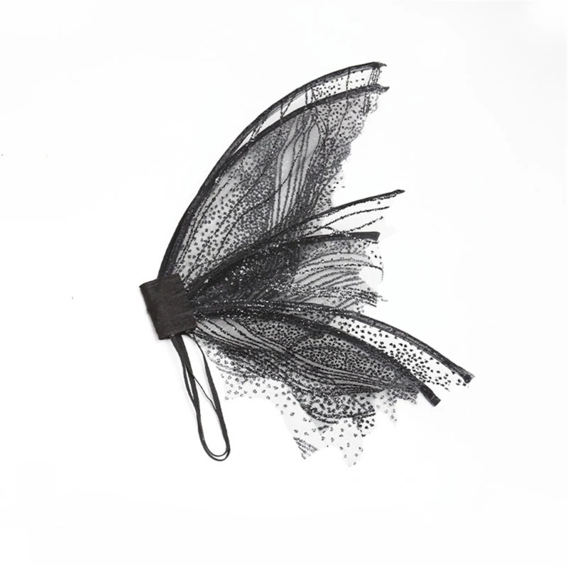 Fairy Wings Cape For Girls Kids Sparkling Elf Dress Up Wings Halloween Party Cosplay Butterfly Wings Rave Stage Props