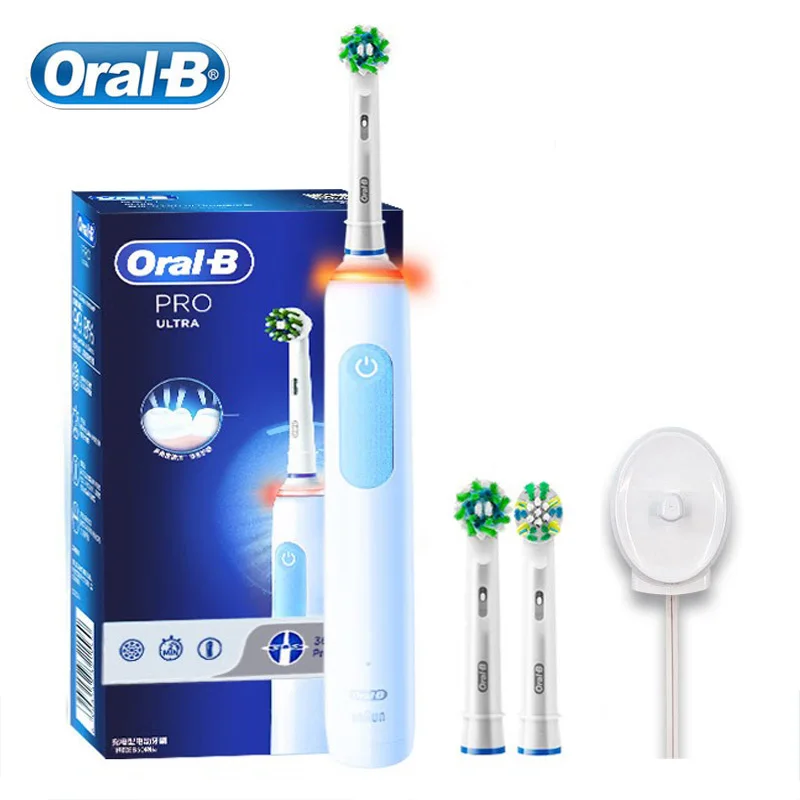 Spazzolino Elettrico Oral-B Pro Ultra Deep Clean 3D Whiten Tooth Adult Oral Care 4 Modalità Smart Timer Sensore Di Pressione Spazzolino Da Denti