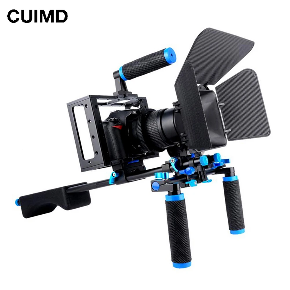 Dslr Rig Fotocamera Gabbia Kit Spalla Stabilizzatore Sistema Video Rig Per Canon 5D Mark Iii Iv 6D 7D Nikon D7200 Sony A7 Gh5 Gh4