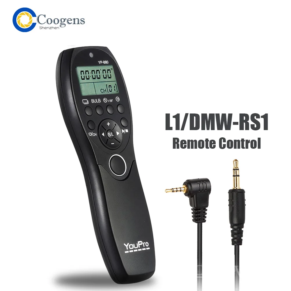 Telecomando Con Rilascio Dell'Otturatore Cablato Yp-880/L1 Per Fotocamera Panasonic Dmc-G7 G9 G10 G85 Fz2500 Fz1000 Fz300 Gf6 Gh 1 2 Gh3 Gh4 Gh5