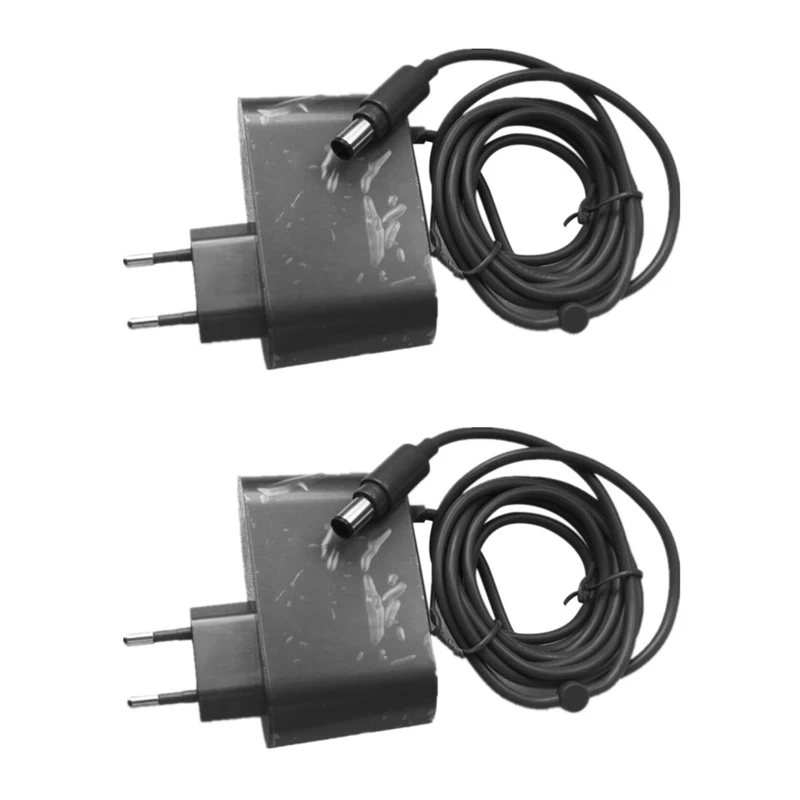 2X Adattatore Caricabatterie Per Dyson Dc30 Dc31 Dc34 Dc35 Dc44 Dc45 Dc56 Dc57 Robot Aspirapolvere Spina Ue