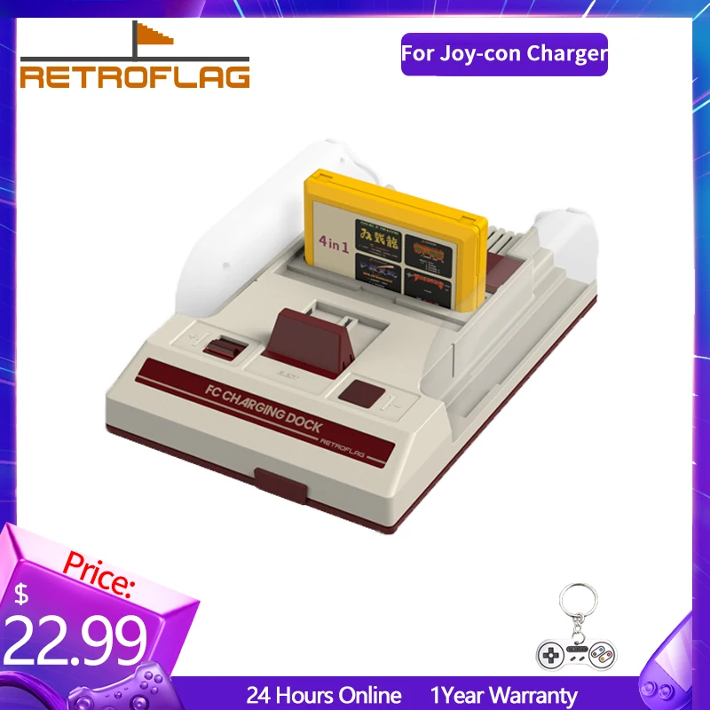 Retroflag Fc Joy-Con Ricarica Dual Station Per Nintendo Switch Joy-Con Retro Charger Bracket Per Nintendo Switch Oled Joycon