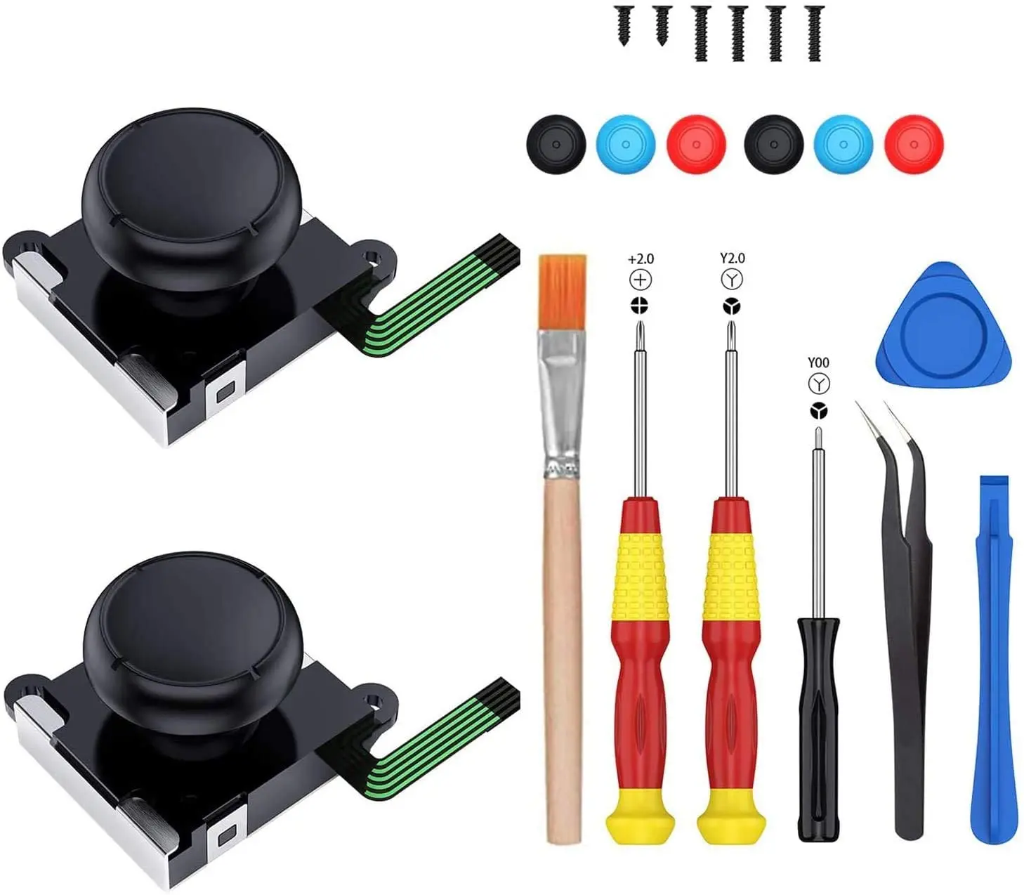 Sostituzione Joystick Per Nintendo Switch Joycon, Joy Con Drift Repair Kit. Ns Joy-Con E Switch Lite Controller Analogico Thumb Stic