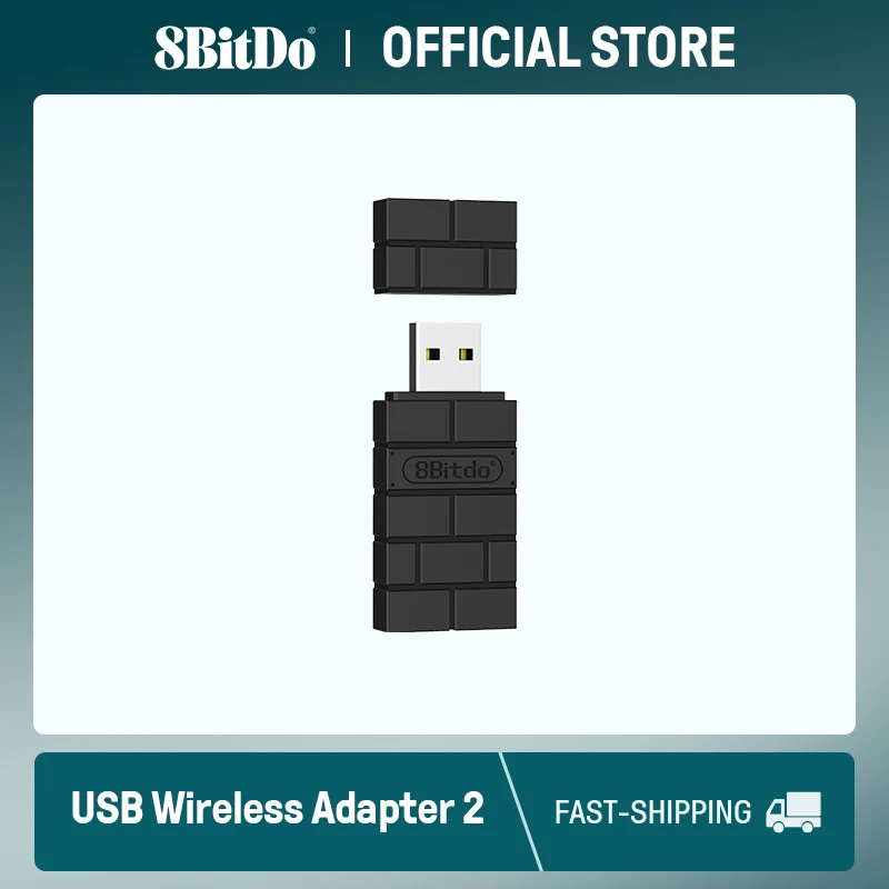 8Bitdo Usb Wireless Bluetooth Adapter 2 Per Pc Mac Raspberry Pi Nintendo Switch Steam Deck Support Ps5 Xbox Joycon Controller