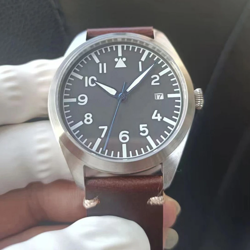 Flieger Watch Automatic Type B Aviator Field Watch Dirty Dozzina Orologio Da Polso Orologi Meccanici Orologio Sterile Minimalista In Acciaio