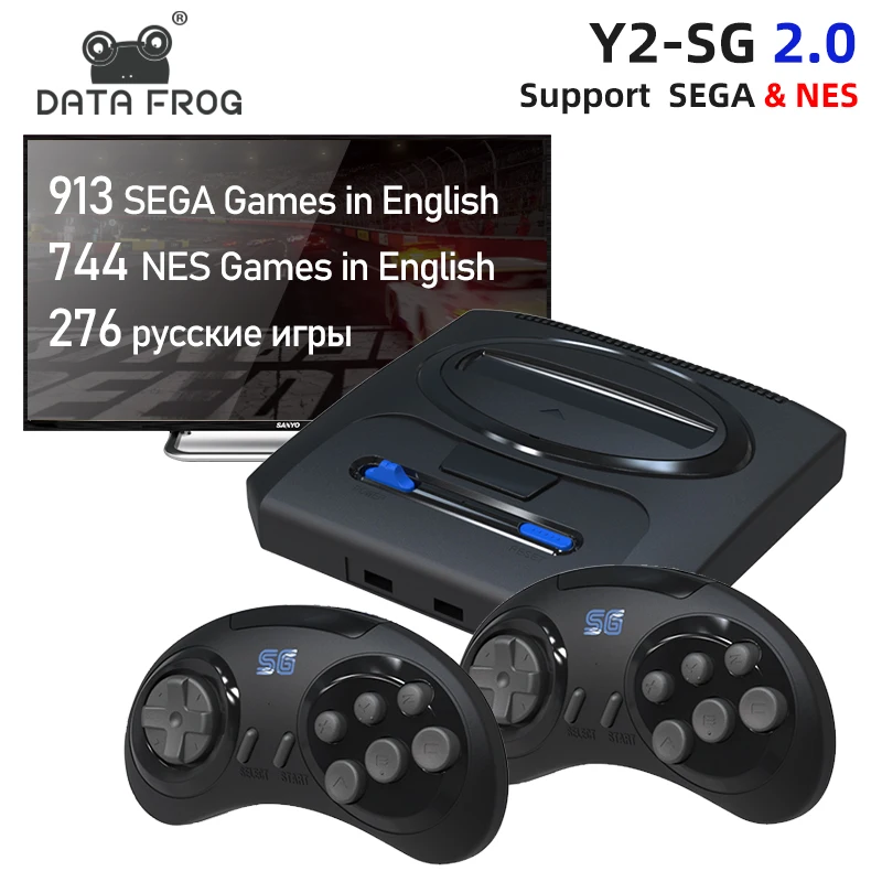 Data Frog Videogioco A 16 Bit Retro Compatibile Con Sega Genesis E Mega Drive Games 1900 Giochi Integrati Per Console Di Gioco Nes Sega Tv