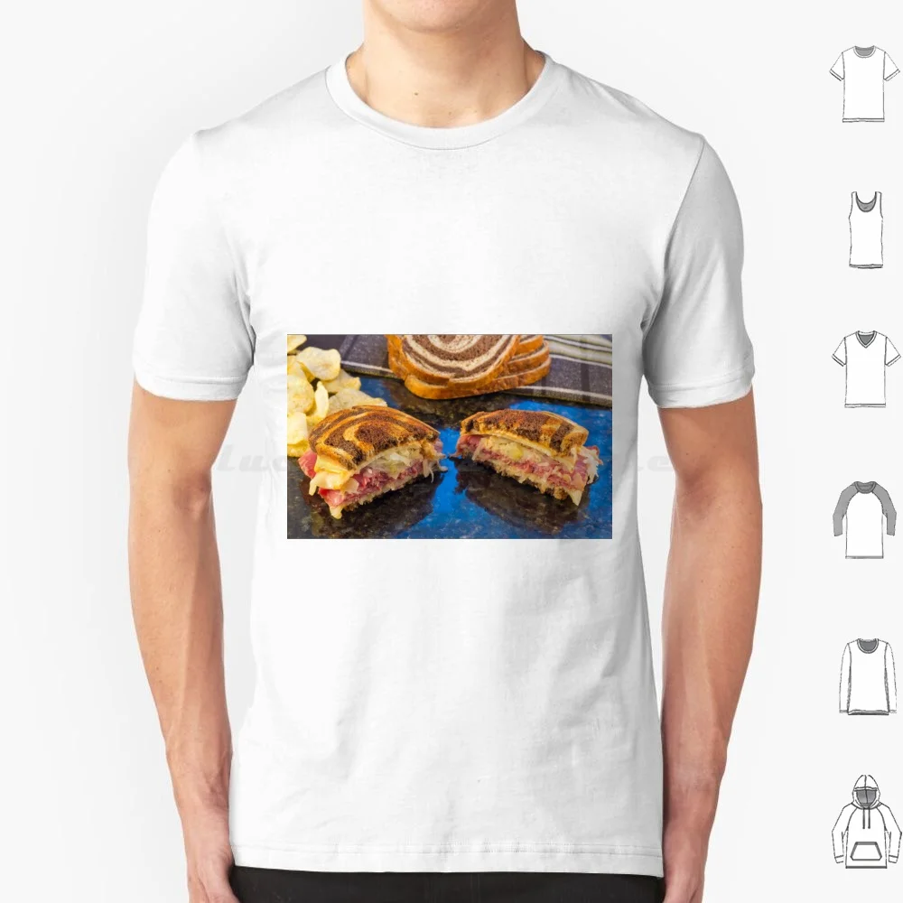 Reuben Chips Pickle T Shirt Cotton Uomo Donna Stampa Fai Da Te Reuben Sandwich Corned Beef Beef Rye Bread Roast Beef Pastrami Chips