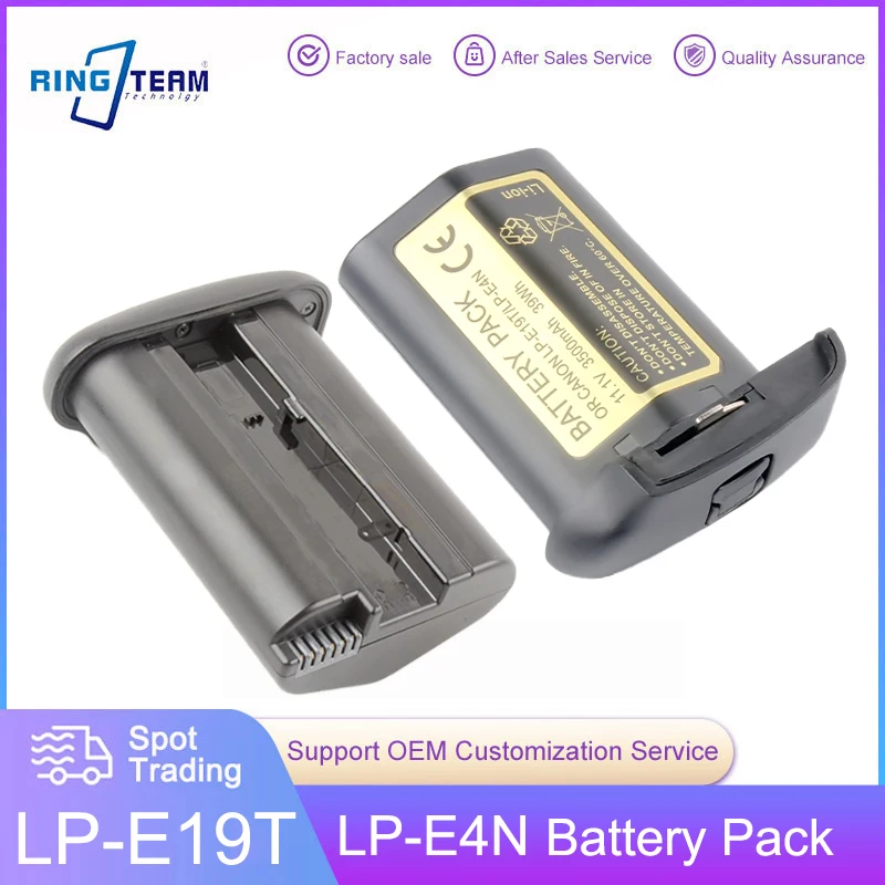 Lp-E19 Lp-E19T Lp-E4N Batteria Per Canon Eos R3, Eos-1D X Mark Iii, Eos-1D X Mark Ii, Eos-1D X, Eos-1D Mark Iv, Eos-1Ds Mark Iii