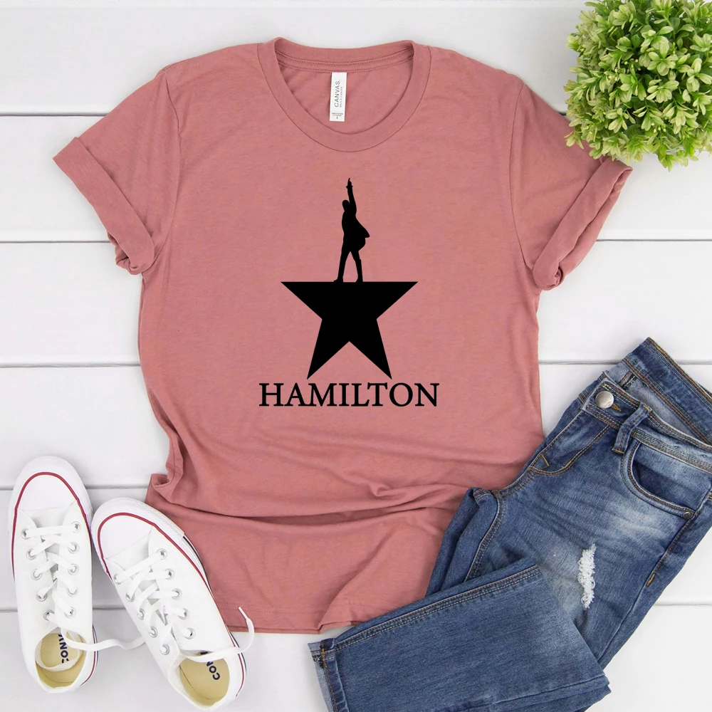 T-Shirt Golden Alexander Hamilton Maglietta Musical Hamilton Di Broadway Rise Up Tee Gift For Fans Hipster Tops