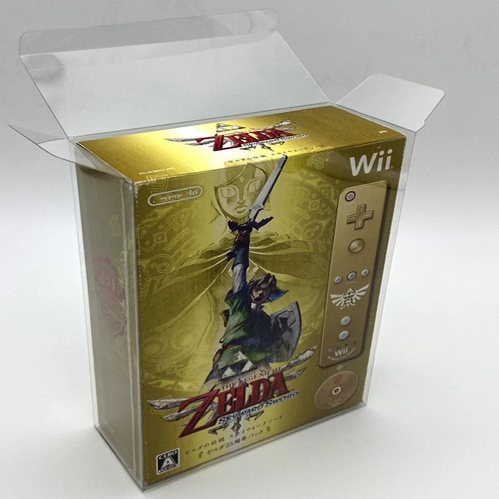 Custodia Protettiva Trasparente Per Nintendo Wii/The Legend Of Zelda: Skyward Sword Collect Game Shell Storage Custodia Trasparente