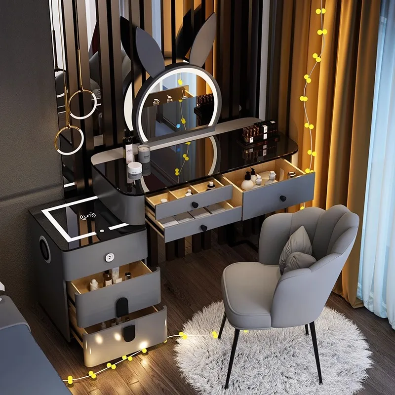 Modern Luxury Vanity Tables Trucco Specchio Luci Nordic Camera Da Letto Vanity Tables Storage Tavolo Trucco Camere Da Letto Mobili Wz50Vt