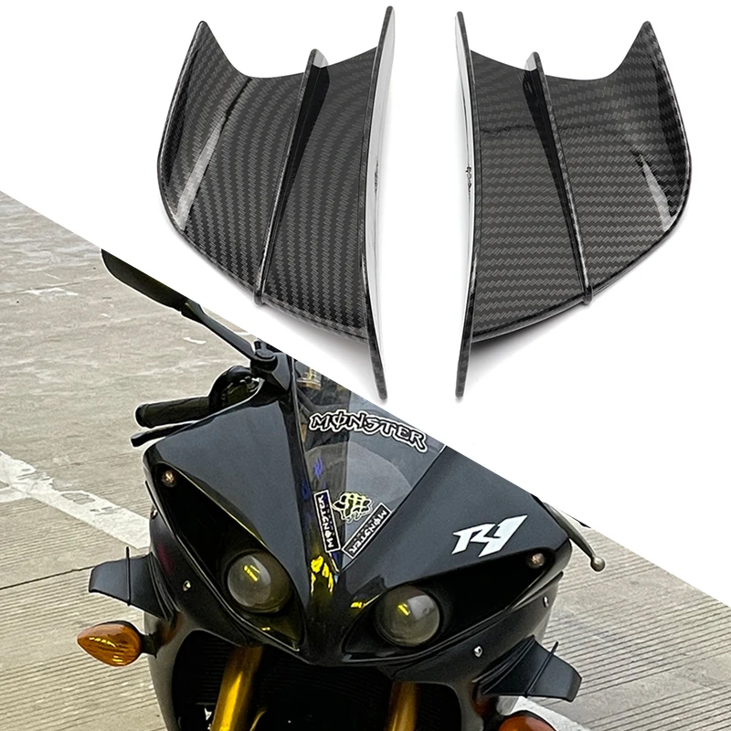 Per Yamaha Yfz450 Atv Yfz 450R Yfm700 Raptor Yfm 700R R1 R3 Moto Side Winglet Spoiler Wind Flow Fixing Wing Carenatura Anteriore