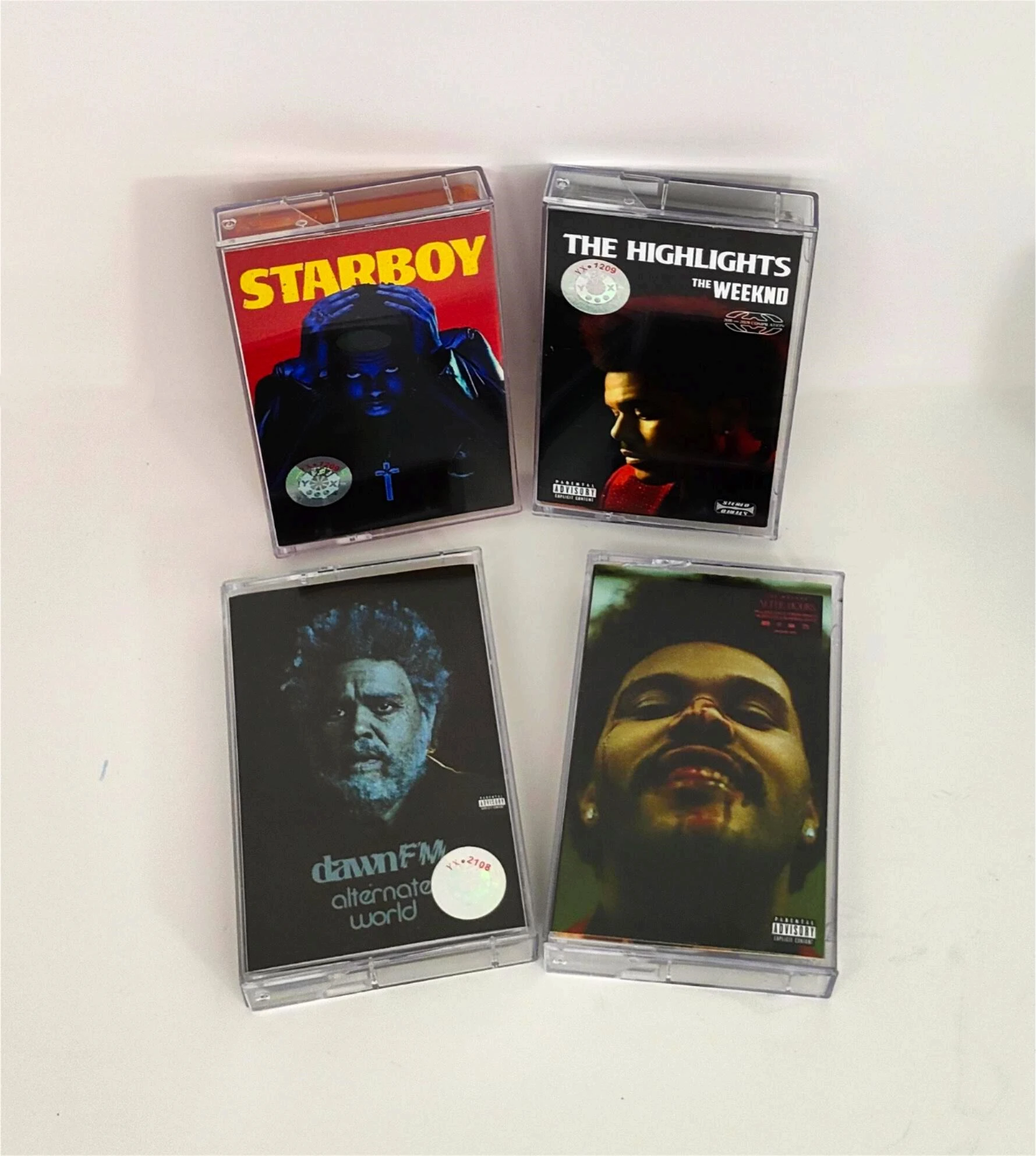 R & B The Weeknd Music Nastro Magnetico The Highlights Album Dawn Fm 4Pcs Cassette Cosplay Walkman Car Recorder Soundtracks Box Gift