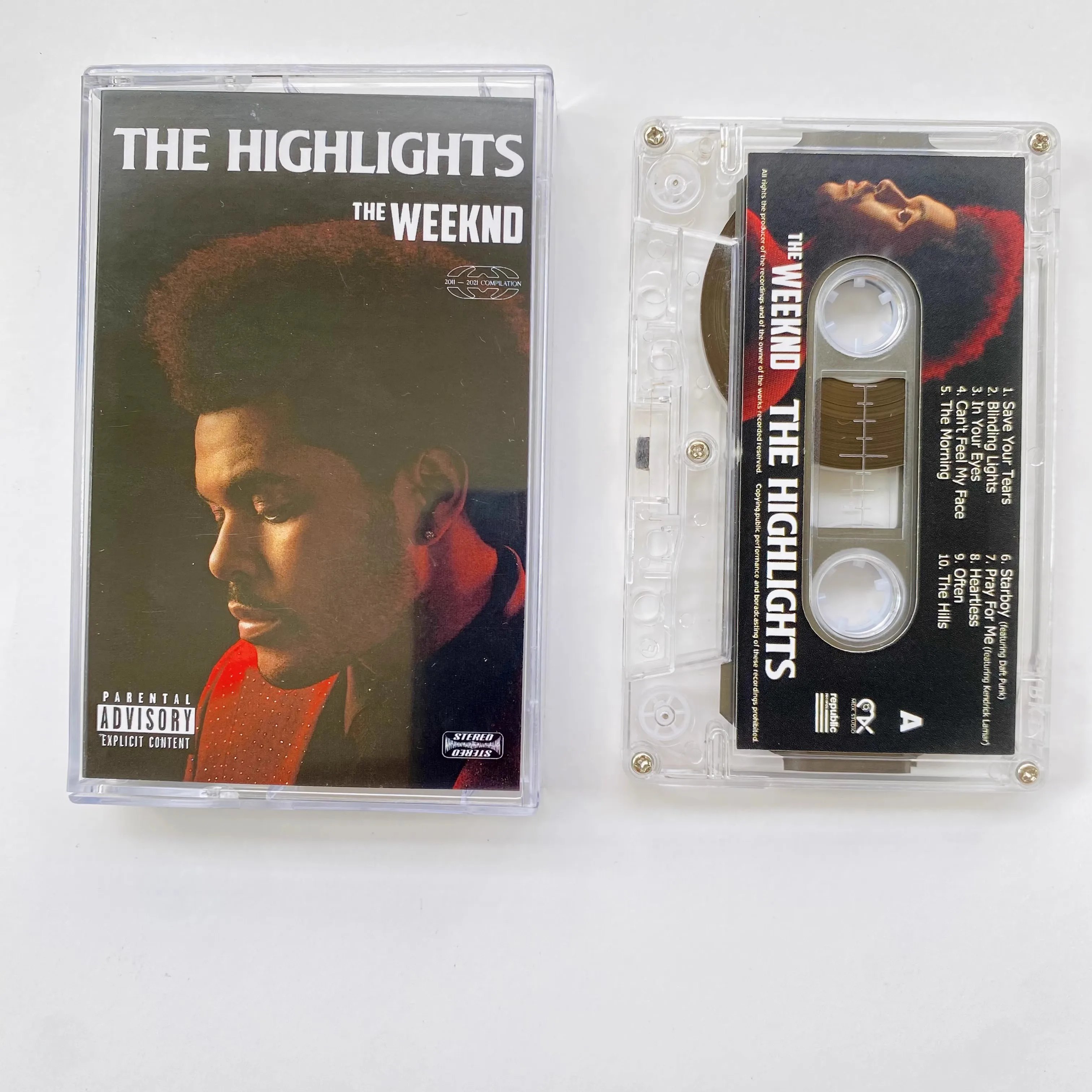 Hot The Weeknd Music Nastro Magnetico The Highlights Album Cassette Cosplay Soundtracks Box Recorder Walkman Car Tape Party Music